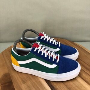 Vans Old Skool Sk8-Lo Colorblock Suede Skate Shoes Womens Size 7